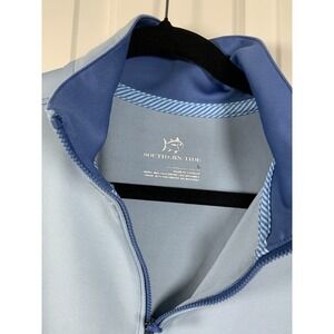 Southern Tide Men's Quarter Zip Pullover, Sz LG, Light Blue